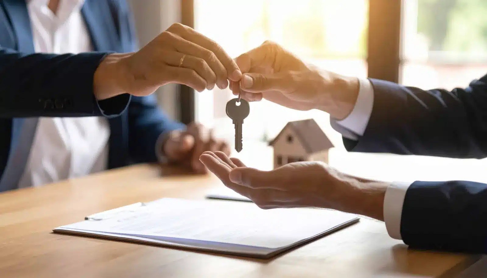 A Nevada property transfer being prepared and reviewed before recording with the county