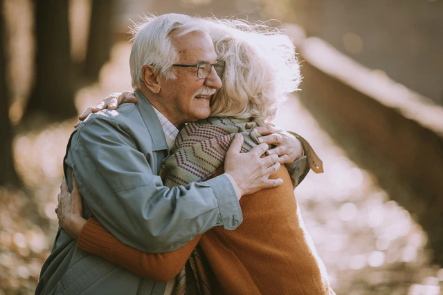 Older Nevada couple after funding their living trust with a recorded deed on the family home